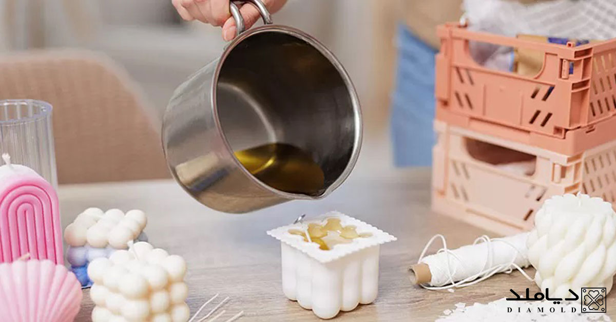 آموزش ساخت شمع تزینی با قالب سیلیکونی