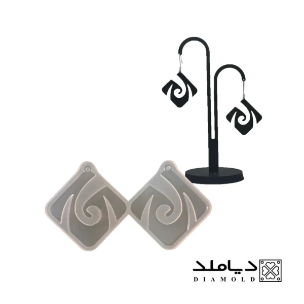 قالب سیلیکونی طرح گوشواره مدل نسیم