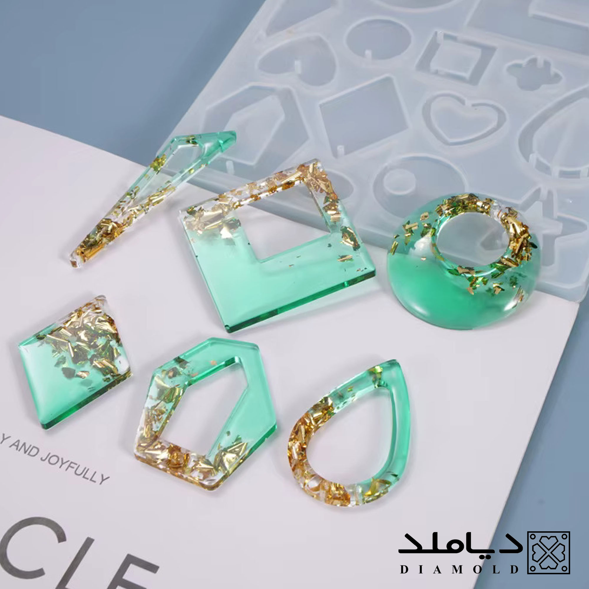 دسته قالب سیلیکونی جواهرات و زینتی