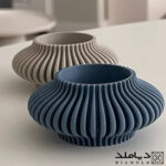 قالب رزین طرح جا شمعی مدل شیاردار منحنی کوتاه- دکوری.