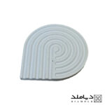 تصویر تکی بیس قالب سیلیکونی طرح زیرلیوانی مدل اسپیرال ساده