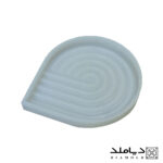 تصویر تکی قالب سیلیکونی طرح زیرلیوانی مدل اسپیرال ساده