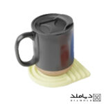 تصویر دکوری قالب سیلیکونی طرح زیرلیوانی مدل اسپیرال ساده