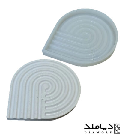 تصویر اصلی قالب سیلیکونی طرح زیرلیوانی مدل اسپیرال ساده