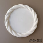 تصویر جزییات بیس قالب سیلیکونی طرح سینی مدل طنابی زبر