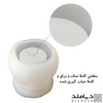 نمایش کیفیت قالب گلدان مدل کیسه گل