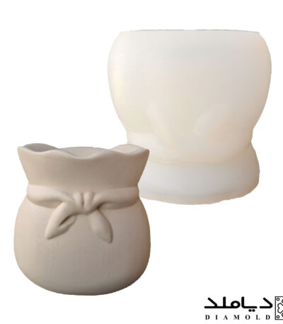 قالب رزین طرح گلدان مدل کیسه گل _ فروشگاه دیاملد