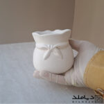 مقایسه قالب سیلیکونی مدل کیسه گل با دست انسان