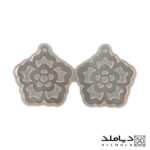 قالب سیلیکونی رزین طرح گوشواره مدل گل پنج پر