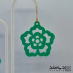 قالب سیلیکونی رزین طرح گوشواره مدل گل پنج پر