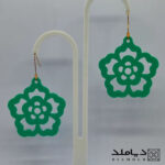 قالب سیلیکونی رزین طرح گوشواره مدل گل پنج پر