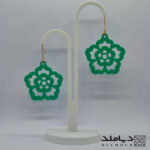 قالب سیلیکونی رزین طرح گوشواره مدل گل پنج پر