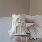 اندازه قالب سیلیکونی شمع و رزین طرح خانه پری مدل تنه درخت