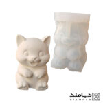 تصویر اصلی قالب سیلیکونی شمع و رزین طرح گربه کوچولو نشسته