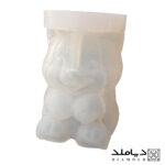 تصویر تک قالب سیلیکونی شمع و رزین طرح گربه کوچولو نشسته