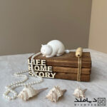 تصویر محصول خروجی قالب چند منظوره طرح گربه چاق خوابیده