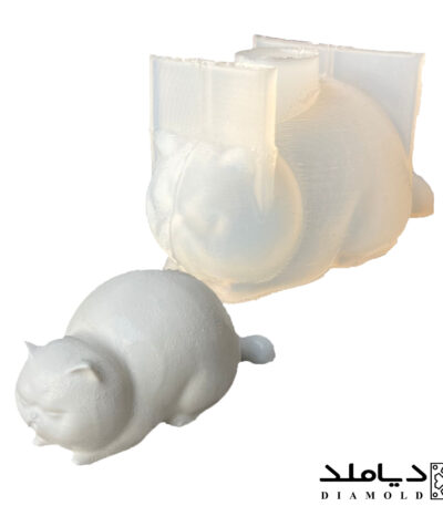 تصویر اصلی قالب چند منظوره طرح گربه چاق خوابیده