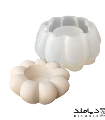 قالب سیلیکونی رزین طرح شمعدان مدل شکوفه