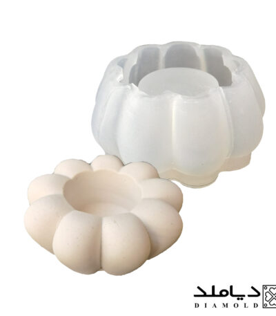 قالب سیلیکونی رزین طرح شمعدان مدل شکوفه