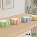 قالب سیلیکونی رزین طرح شمعدان مدل شکوفه