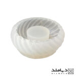 قالب سیلیکونی رزین طرح شمعدان مدل طنابی کوتاه