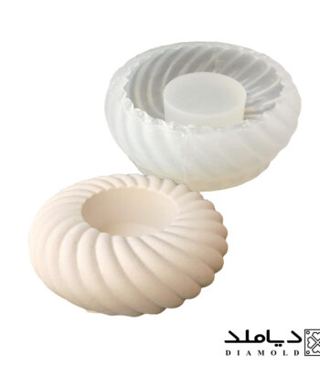 قالب سیلیکونی رزین طرح شمعدان مدل طنابی کوتاه