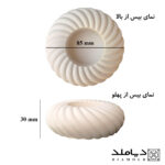 قالب سیلیکونی رزین طرح شمعدان مدل طنابی کوتاه