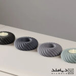 قالب سیلیکونی رزین طرح شمعدان مدل طنابی کوتاه