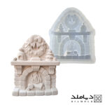 قالب- سیلیکونی-شمع-طرح-شومینه-مدل-کریسمس