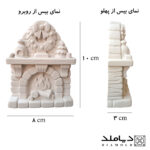 قالب- سیلیکونی-شمع-طرح-شومینه-مدل-کریسمس