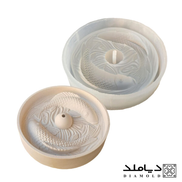 قالب رزین طرح جاعودی مدل ماهی بیس و قالب